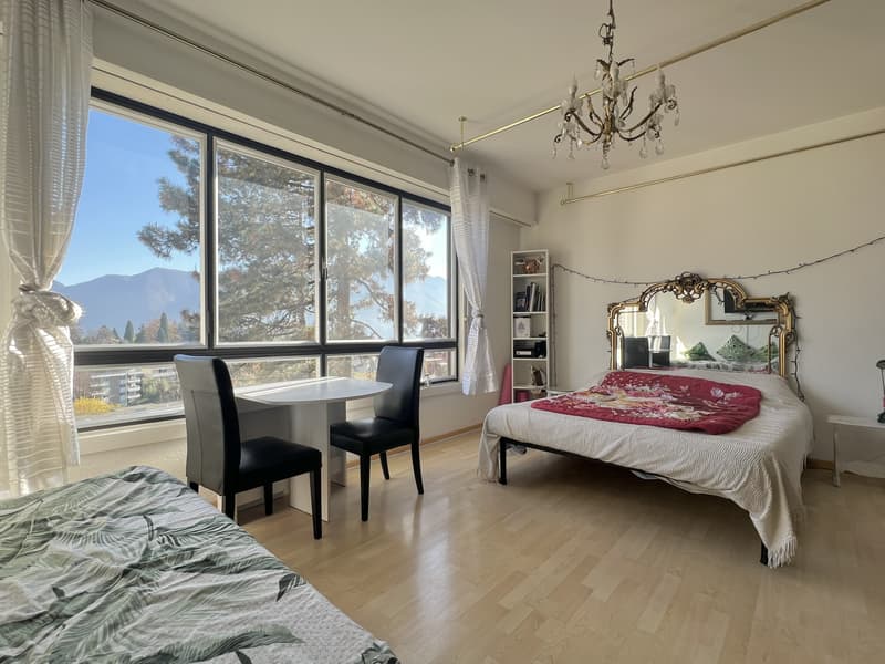 AFFITTASI ELEGANTE 1.5 LOCALI CON VISTA APERTA A LUGANO (2)