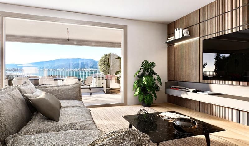 PRESTIGIOSO 3.5 LOCALI CON VISTA LAGO E GIARDINO A CAPOLAGO (2)