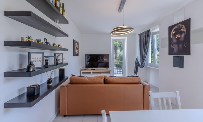 OCCASIONE - AMPIO 3.5 LOCALI CON BALCONE A LUGANO FIGINO (2)
