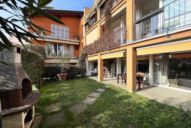 AMPIO DUPLEX 3.5 LOCALI CON GIARDINO PRIVATO AD AGNO (2)