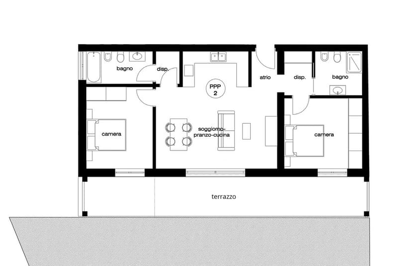 NUOVO 3.5 LOCALI CON GIARDINO PRIVATO E TERRAZZA A CASLANO (4)
