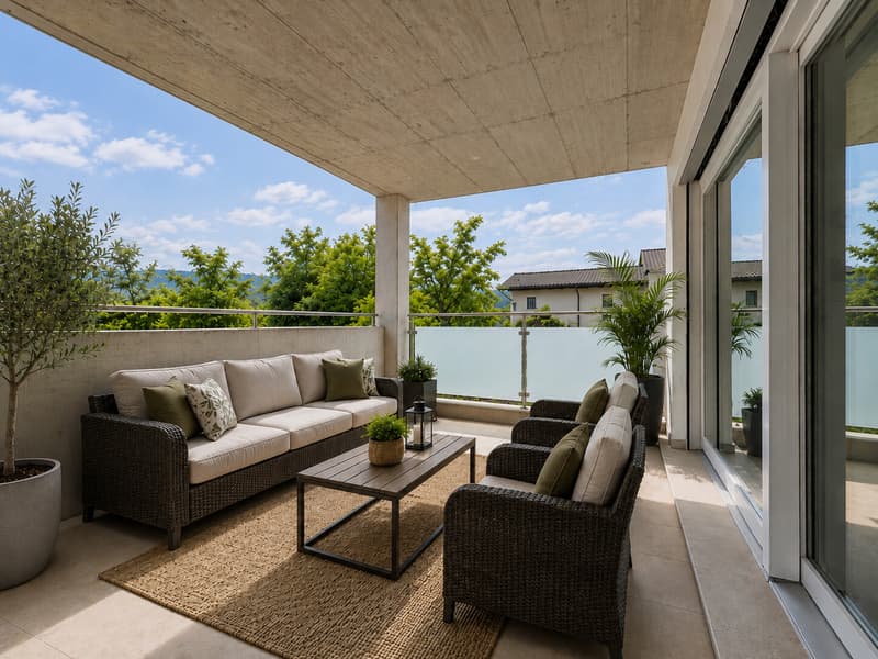 MODERNO E ACCOGLIENTE 3.5 LOCALI CON AMPIA TERRAZZA A CURIO (3)
