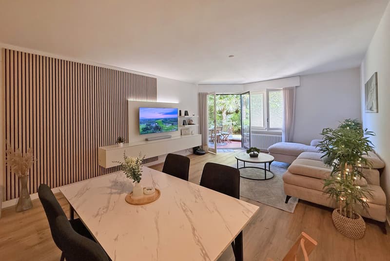 BELLISSIMO 3.5 LOCALI INTERAMENTE RINOVATO A LUGANO SUD (2)