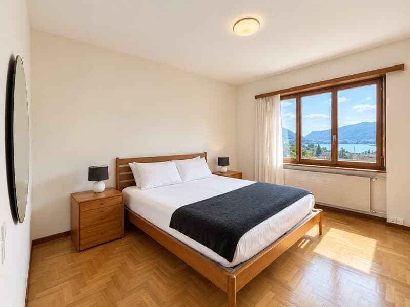 AFFITTASI 5.5 LOCALI CON GIARDINO E VISTA LAGO A MELANO (6)