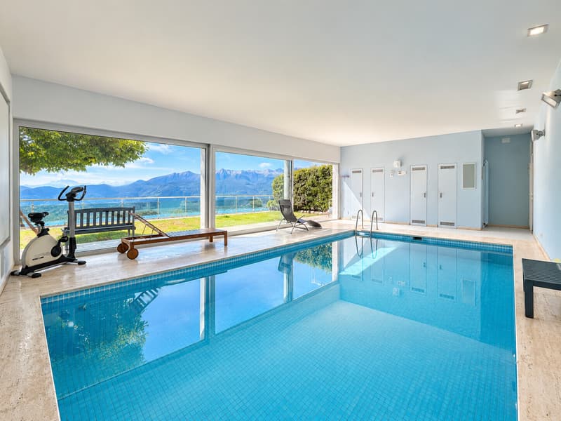 AFFITTASI 2.5 ARREDATO VISTA LAGO CON PISCINA AD ALDESAGO (8)