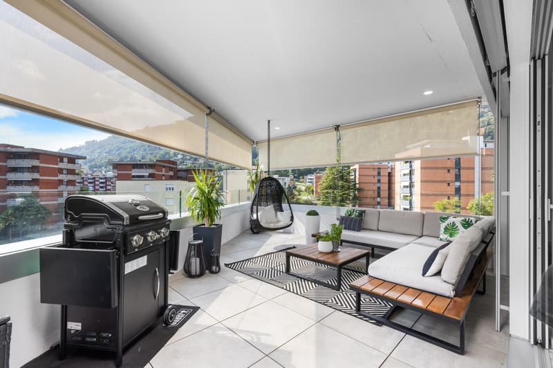 MODERNO E LUMINOSO 3.5 LOCALI CON AMPIA TERRAZZA AD AGNO (1)