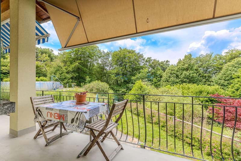 SPAZIOSA VILLA BIFAMILIARE 6.5 CON GIARDINO A CARABBIA (9)