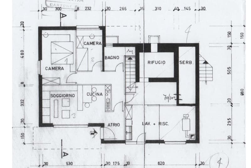 CASA BIFAMILIARE 8.5 LOCALI CON TERRENO EDIFICABILE A LAMONE (13)
