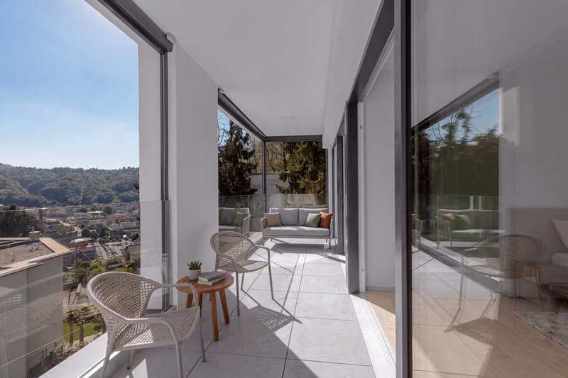 ESCLUSIVO E NUOVO ATTICO 3.5 LOCALI VISTA LAGO A PONTE TRESA (7)