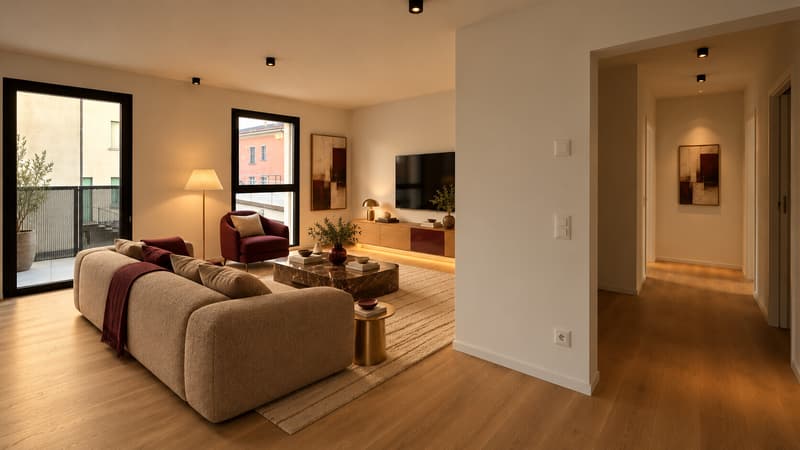 NUOVO APPARTAMENTO 3.5 LOCALI CON VISTA LAGO A MASSAGNO (6)