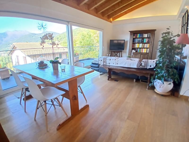 MODERNO ATTICO DI 3.5 LOCALI CON TERRAZZA A VILLA LUGANESE (5)