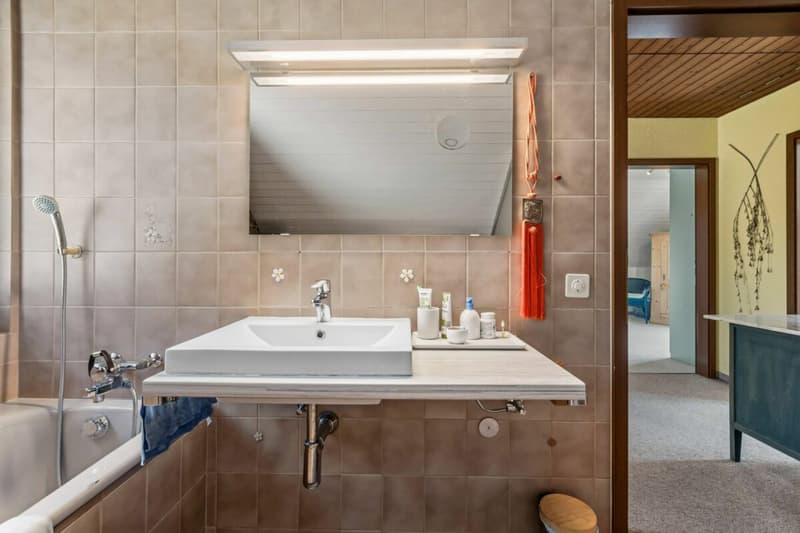 Badezimmer, DG, Perspektive 1