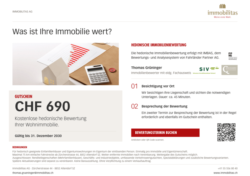Gutschein Immobilienbewertung