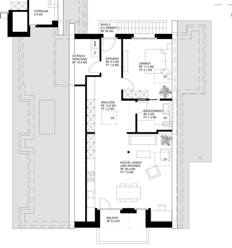 Schöne, helle 2.5-Zimmerdachwohnung (7)