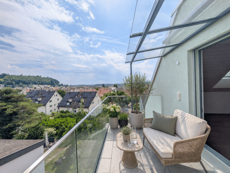 Balkon mit Aussicht