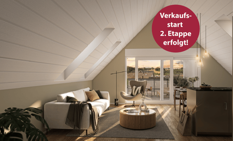 Hoch hinaus: moderne Dachwohnung mit besonderer Raumhöhe (1)