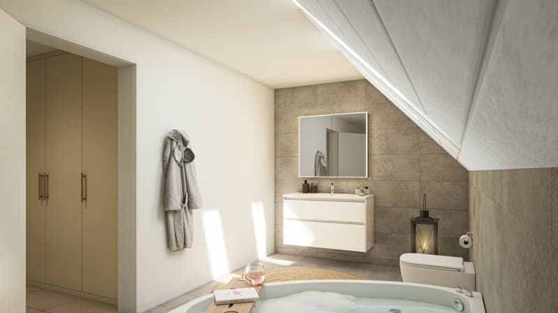 Hoch hinaus: moderne Dachwohnung mit besonderer Raumhöhe (5)
