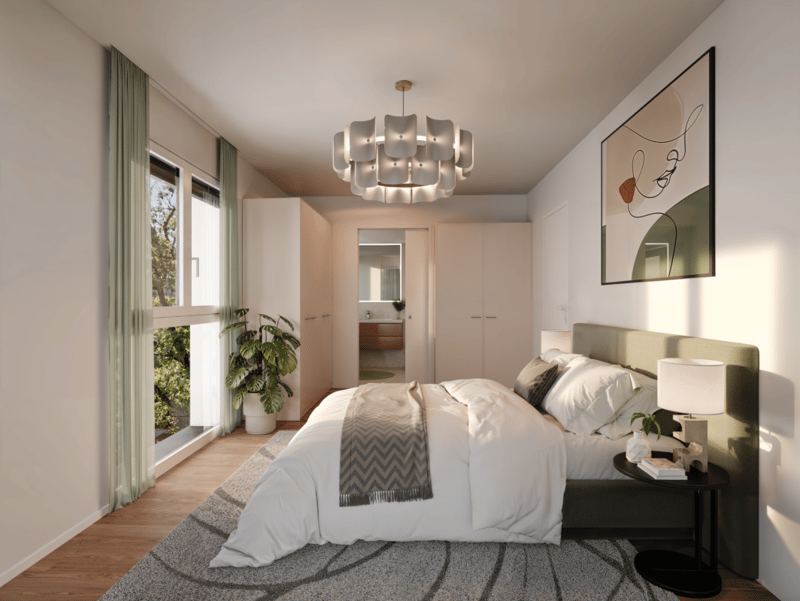 Schlafzimmer Attika-Whg. 102