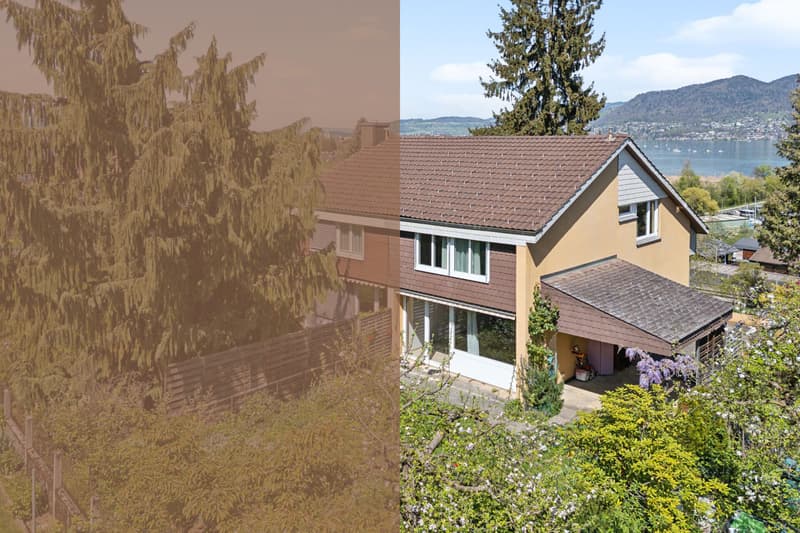 Alpen- und Seepanorama in Ihrem 3 Zimmer Doppeleinfamilienhaus (1)