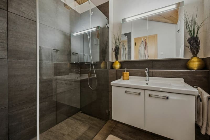 Badezimmer mit Dusche