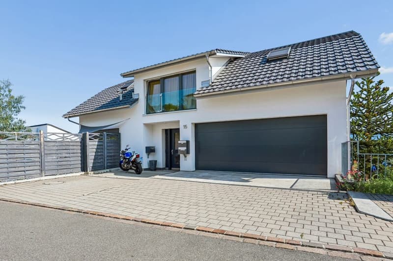 Vorplatz mit Garage