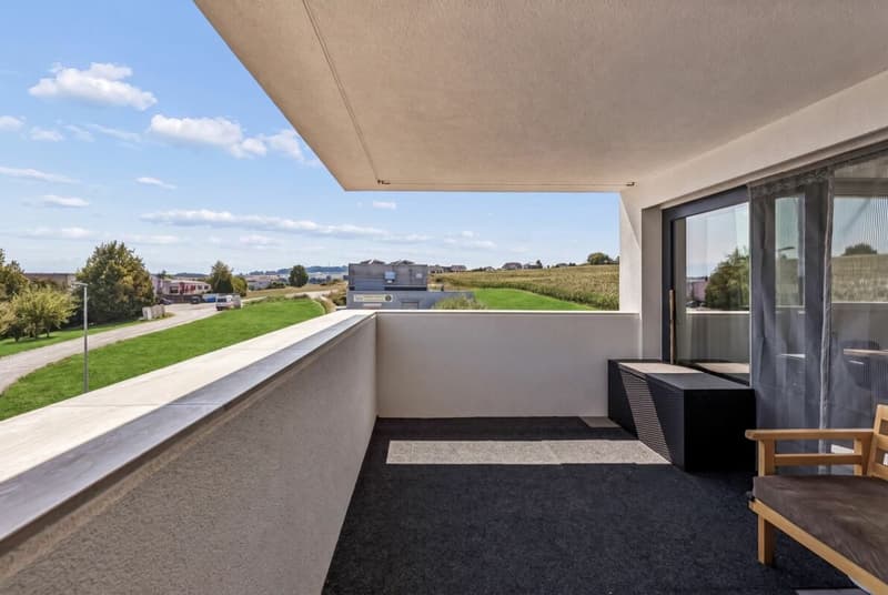 Balkon mit Blick ins Grüne