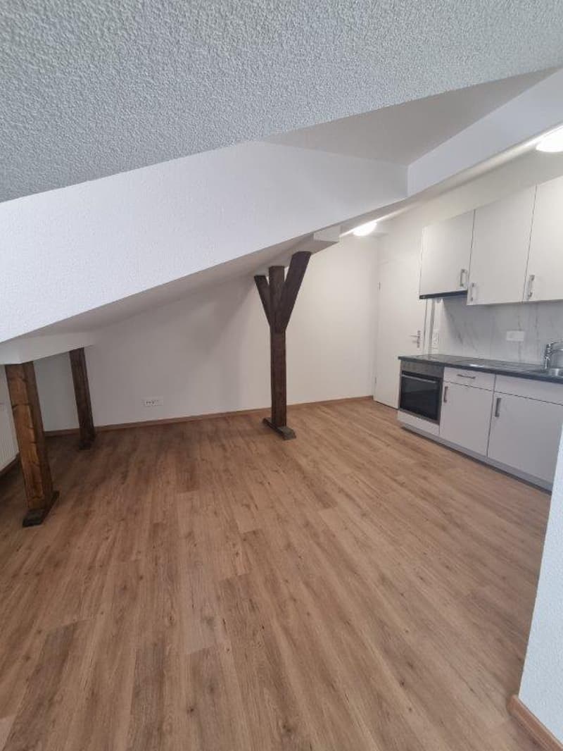 Charmant appartement sous les toits de 1 pièce à Bévilard (2)