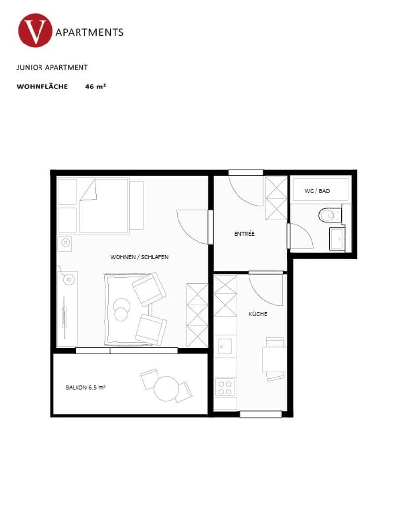 Modernes Design Business Apartment (8)