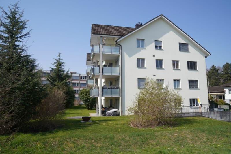 Wunderschöne 4.5-Gartenwohnung im Eigentumsstandard mit Cheminée an sehr ruhiger und südlicher Lage (1)