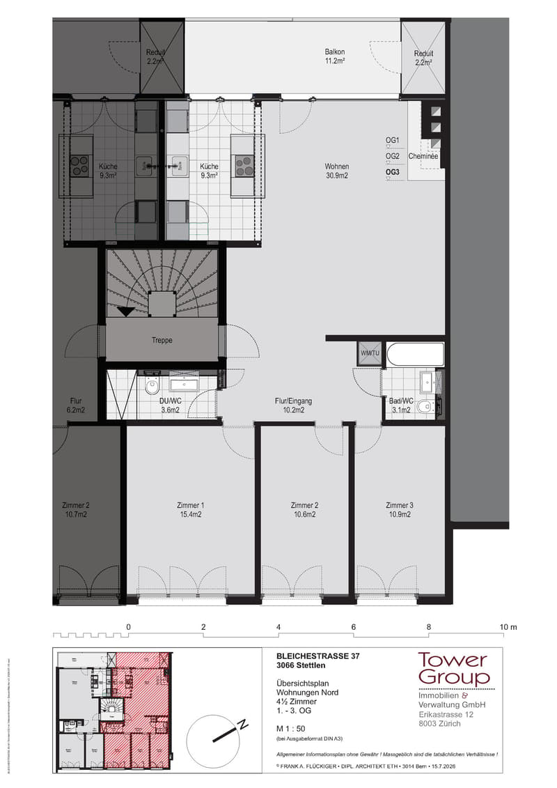 Luxuriöse 4.5-Zimmer-Wohnung für Familien in Toplage mit Ausblick, bis 2 Monate gratis! (24)