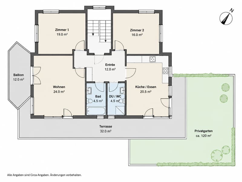 Neu renoviertes 3.5-Zimmer-Penthouse mit exklusivem Privatgarten (18)