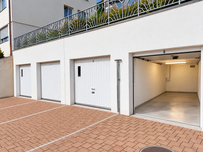 Geräumige Garagebox, passend für 2 Fahrzeuge (2)