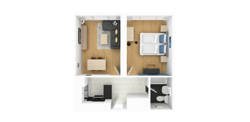 Renovierte und möblierte 2.5-Zimmer-Wohnung in Zug mit Seesicht (32)