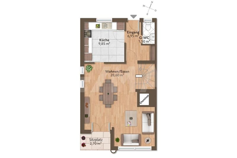 Sonniges 5 ½-Zimmer-Familienparadies mit Garten, Terrasse und viel Platz zum Wohlfühlen (11)