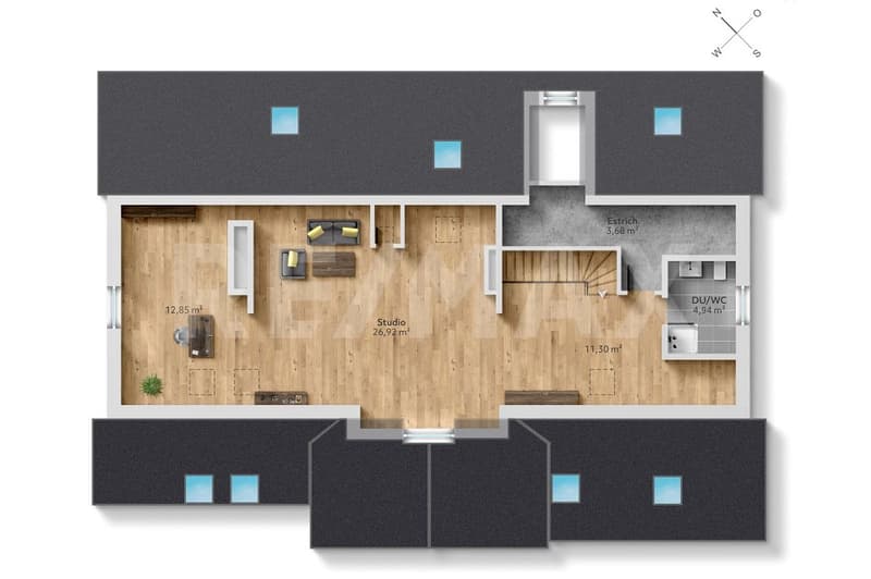6 ½-Zimmer-Maisonettewohnung mit Bergsicht - familienfreundliches Wohnen nahe Türlersee (13)