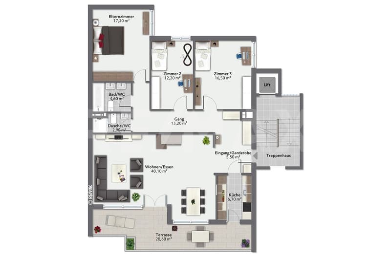 4½-ZIMMER-WOHNUNG IM FÜNFTEN STOCK MIT TRAUMSICHT (12)
