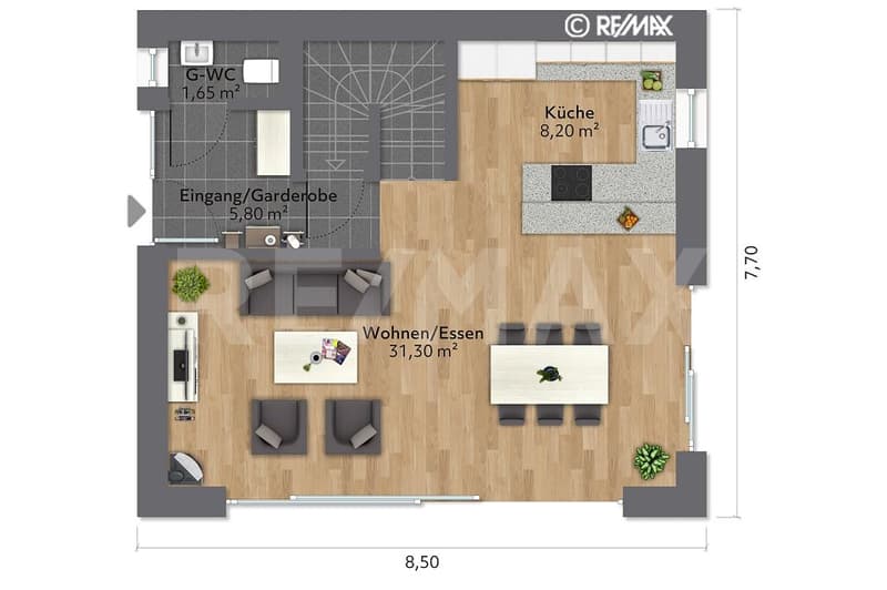 IN GEHDISTANZ ZUM S-BAHNHOF: FREISTEHENDES 5½-ZIMMER-HAUS (9)