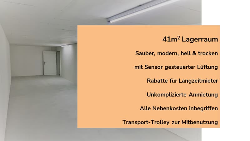 Lagerraum 42m2 - in Neubau mit Lift in Uster (1)