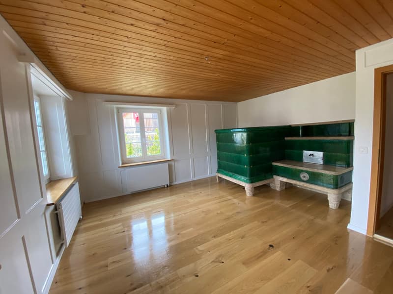 Wohnzimmer mit schönem Kamin