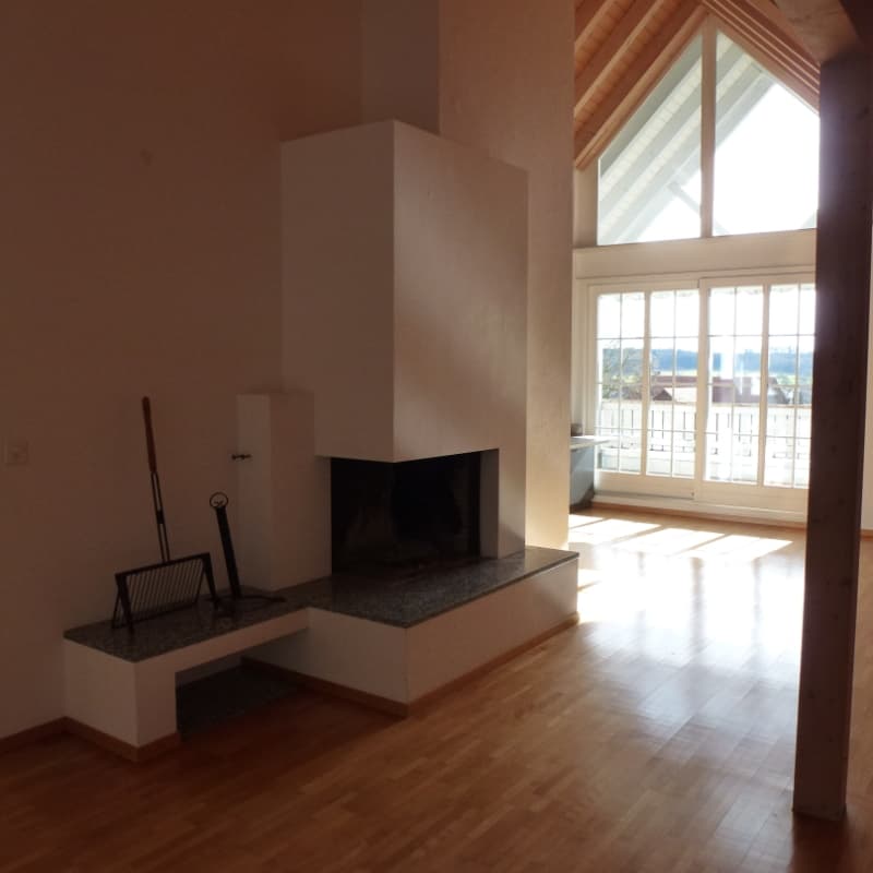 Wohnzimmer mit Cheminée