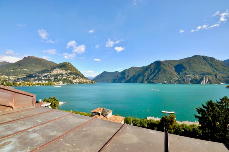 Villa Clelia - Attico con Vista Lago di Lugano in Palazzo d'Epoca (6)