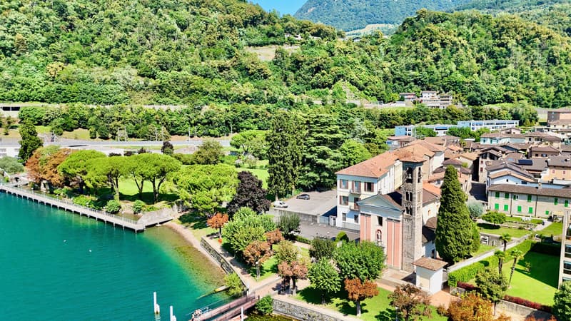 Elegante Attico Direttamente sulle Rive del Lago di Lugano (2)