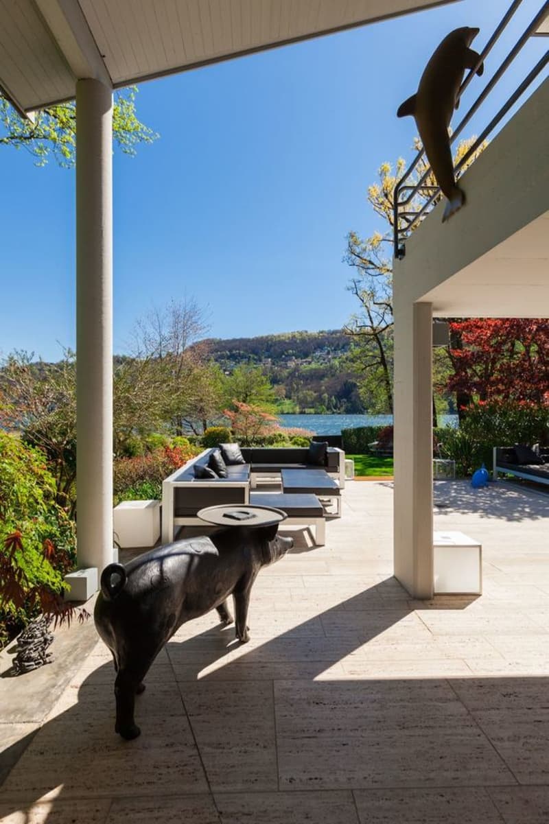 Villa Schnebli - Villa di Lusso fronte Lago con Dépendance e Piscina (4)