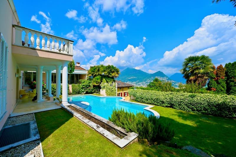Villa di Lusso con Piscina e Vista sul Lago di Lugano a Breganzona (2)