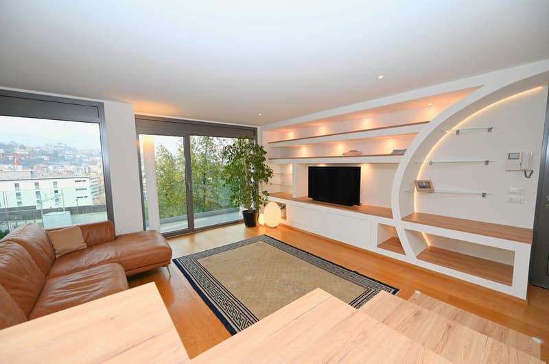 Moderno Appartamento con Panoramica Terrazza a Lugano-Paradiso (1)