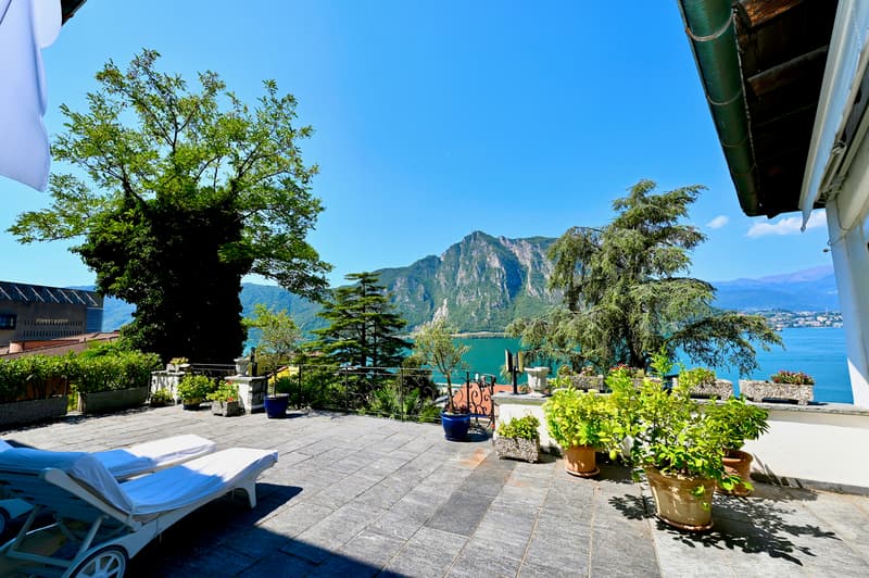 Elegante Villa con Vista Lago di Lugano a Campione d'Italia (4)