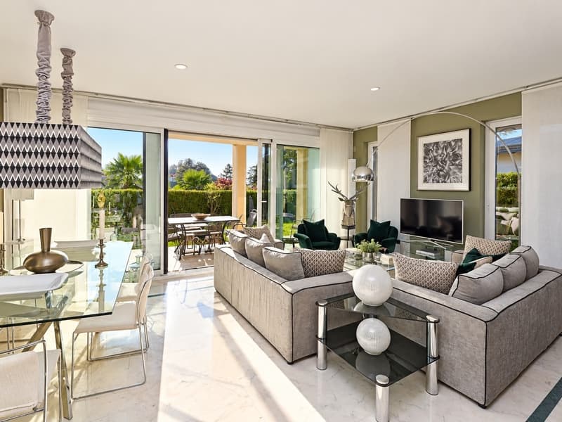 Elegante Appartamento con Giardino Privato in vendita a Montagnola (6)
