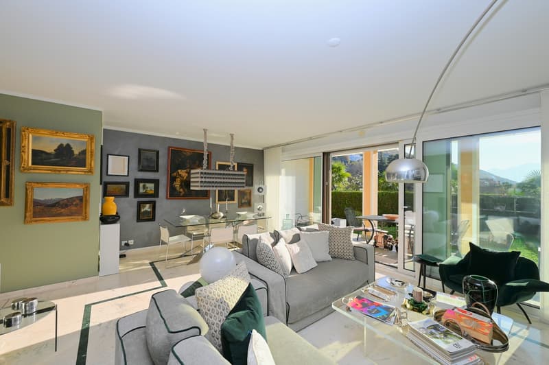 Elegante Appartamento con Giardino Privato in vendita a Montagnola (6)
