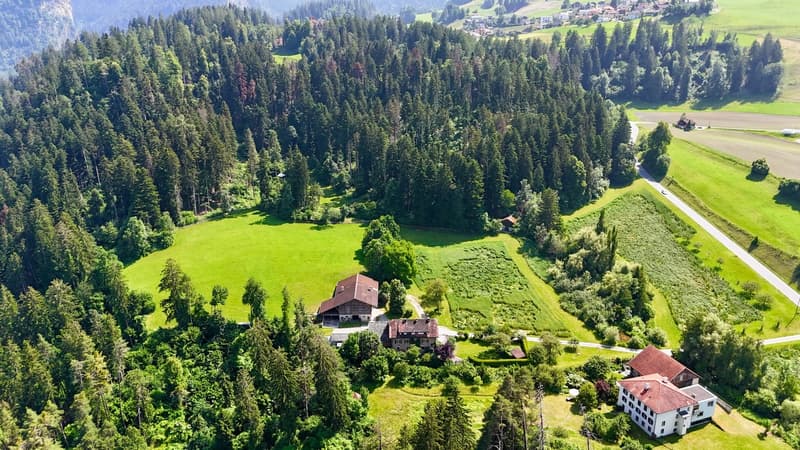 Tenuta di charme con 21 ettari di terreno, casa del contadino e stalle (3)