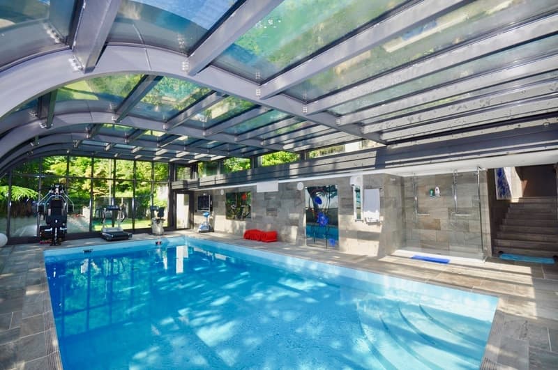 Villa in Stile Ticinese Immersa nel Verde con Privacy e Vista Lago (2)